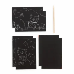 New OOLY Scratch & Scribble, mini - Søde katte