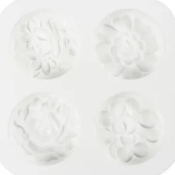 Clearance Creativ Company Silikoneform - Blomstermotiver, 4 stk