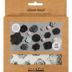 New Creativ Company Silikoneform - Roser, 21 motiver