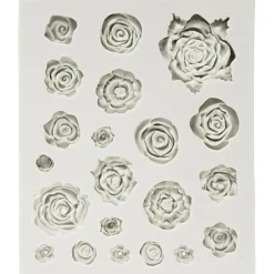 New Creativ Company Silikoneform - Roser, 21 motiver