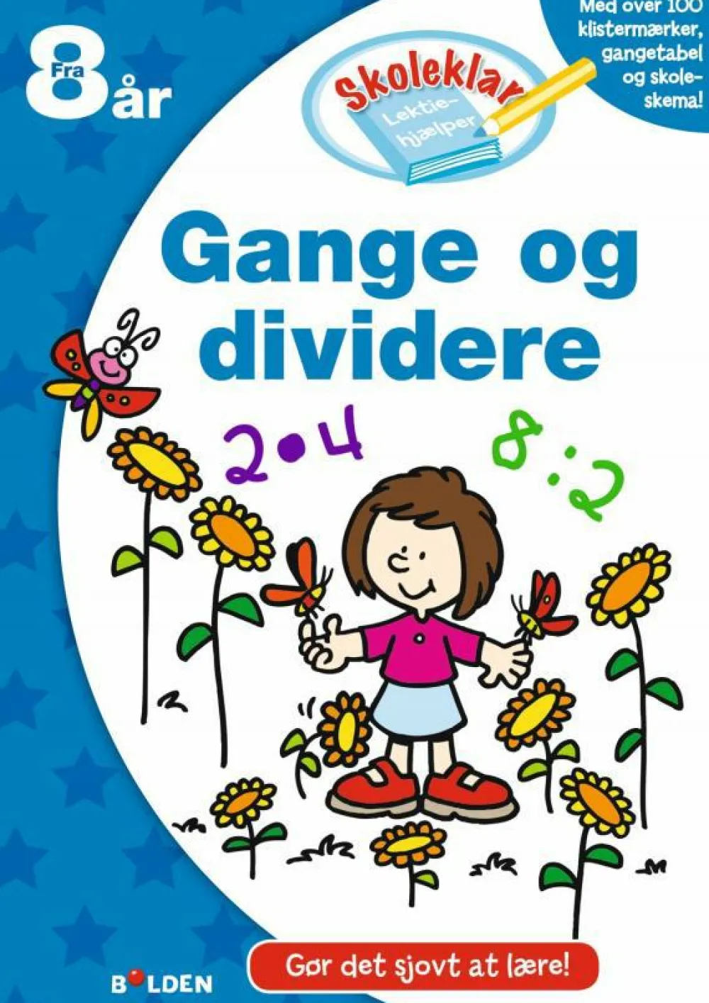Sale Forlaget Bolden Skoleklar lektiehjælper: Gange og dividere