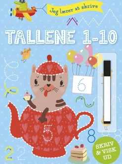 Hot Forlaget Bolden Skriv og visk ud: Jeg lærer at skrive tallene 1-10