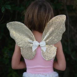 Sale Great Pretenders Skørt & vinger - Guldpailletter, str. 3-6 år