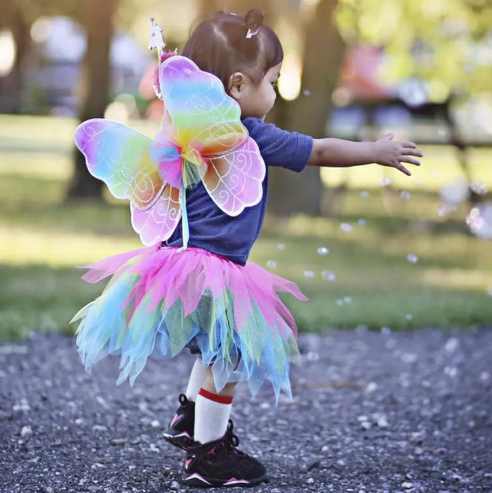 Outlet Great Pretenders Skørt & vinger - Neon, str. 4-7 år