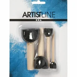 New Creativ Company Skumstencil pensler, 4 stk