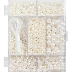 Outlet Creativ Company Smykke startsæt - Hvid perlemor