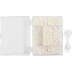 Outlet Creativ Company Smykke startsæt - Hvid perlemor