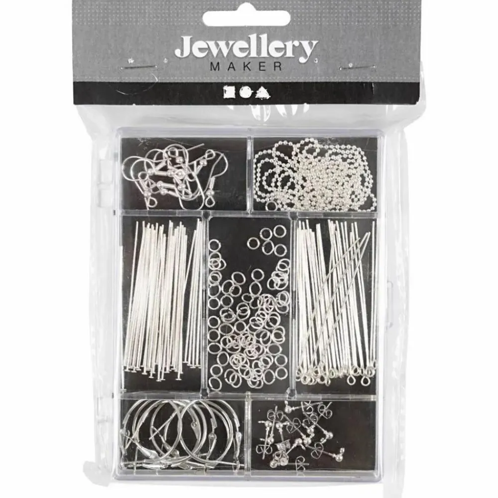 Hot Creativ Company Smykke startsæt - Sølvfarvet