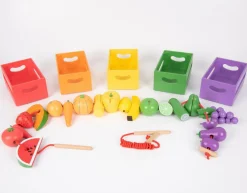 Best tickit® Sorter i kasser - Grøntsager og frugter