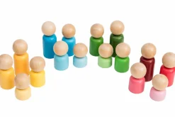 Hot Sorteringssæt - Træfigurer, 16 dele