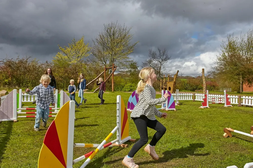 Discount Springbane til børn - Brun hest, 1 stk.