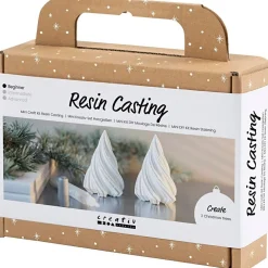 New Creativ Company Støb med resin - Juletræer, 2 stk
