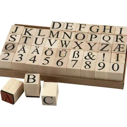 Discount Creativ Company Stempelsæt - Tal og bogstaver, 45 stk