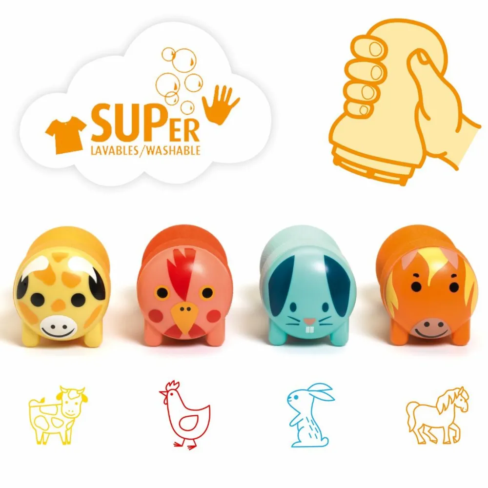 Best Djeco Stempler til de små - Bondegård (fra 18 mdr)