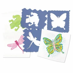 Online Stencil - Naturmotiver, 10 stk