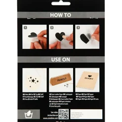 Sale Creativ Company Stickers til tekstildekoration - Kalendertal, røde