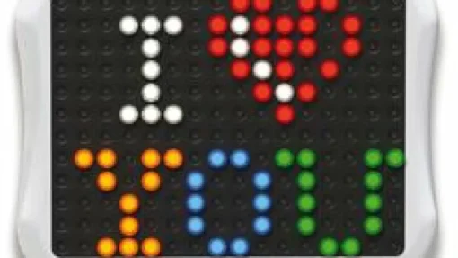 Outlet Quercetti Stiftmosaik med LED - Peg Brite, 122 stk