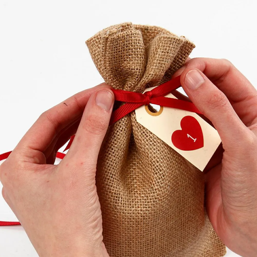 New Creativ Company Stofpose 10 x 15 cm - Brun, 4 stk