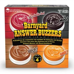 Discount Learning Resources Svarknapper med dyrelyde, 4 stk