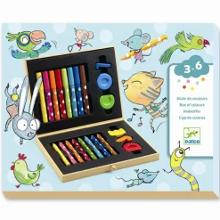 Hot Djeco Tegnekuffert til de små - 22 dele