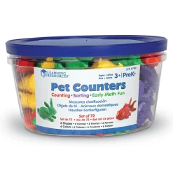 Clearance Learning Resources Tæl & Sorter - Kæledyr, 72 dele