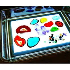 Clearance tickit® Transparent bakke med sider