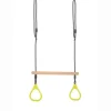 New DICE Trapezgynge m. ringe - Lime (sort reb)