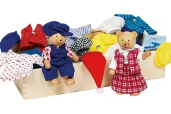 Sale goki Trædukker m. 8 sæt tøj - Bjørnene Benna & Bennoh