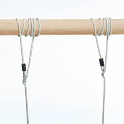 Best DICE Trægynge 44 x 17,5 cm - 6 meter (beige reb)