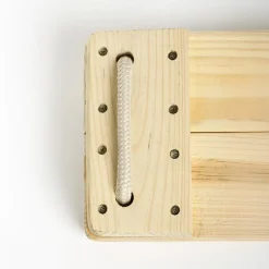 Best DICE Trægynge 44 x 17,5 cm - 6 meter (beige reb)
