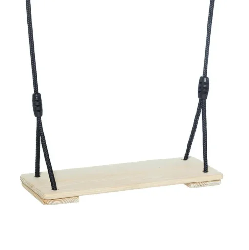 Sale DICE Trægynge 44 x 17,5 cm - 6 meter (sort reb)