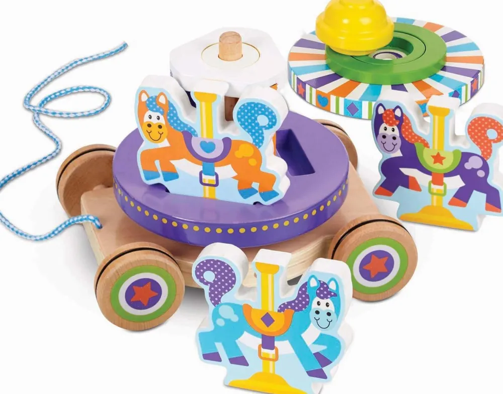 Online Melissa & Doug Trækkelegetøj - Karrusel