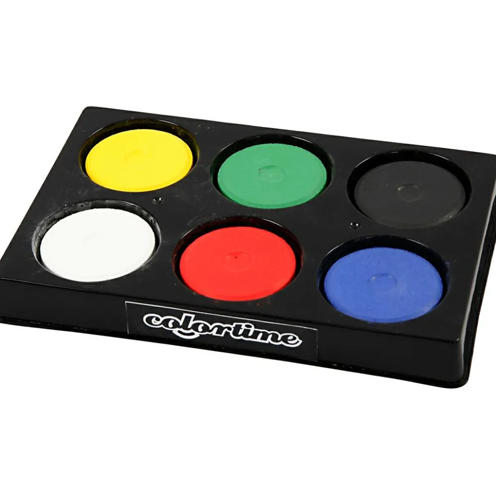 Sale Creativ Company Vandfarver Ø4,4 cm - Basisfarver, 6 stk