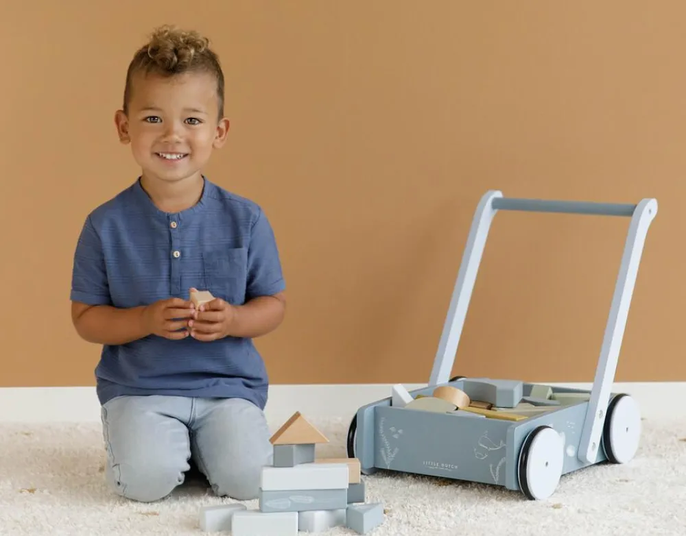 Hot Vogn med klodser - Blå