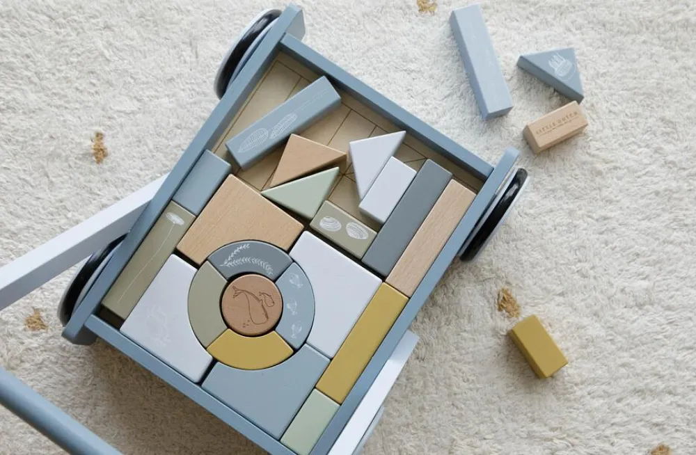 Hot Vogn med klodser - Blå