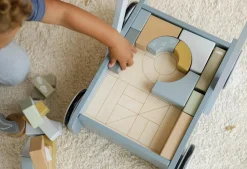 Hot Vogn med klodser - Blå