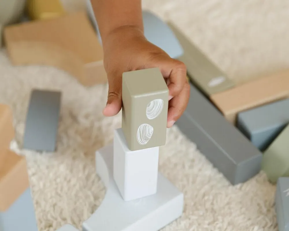 Hot Vogn med klodser - Blå