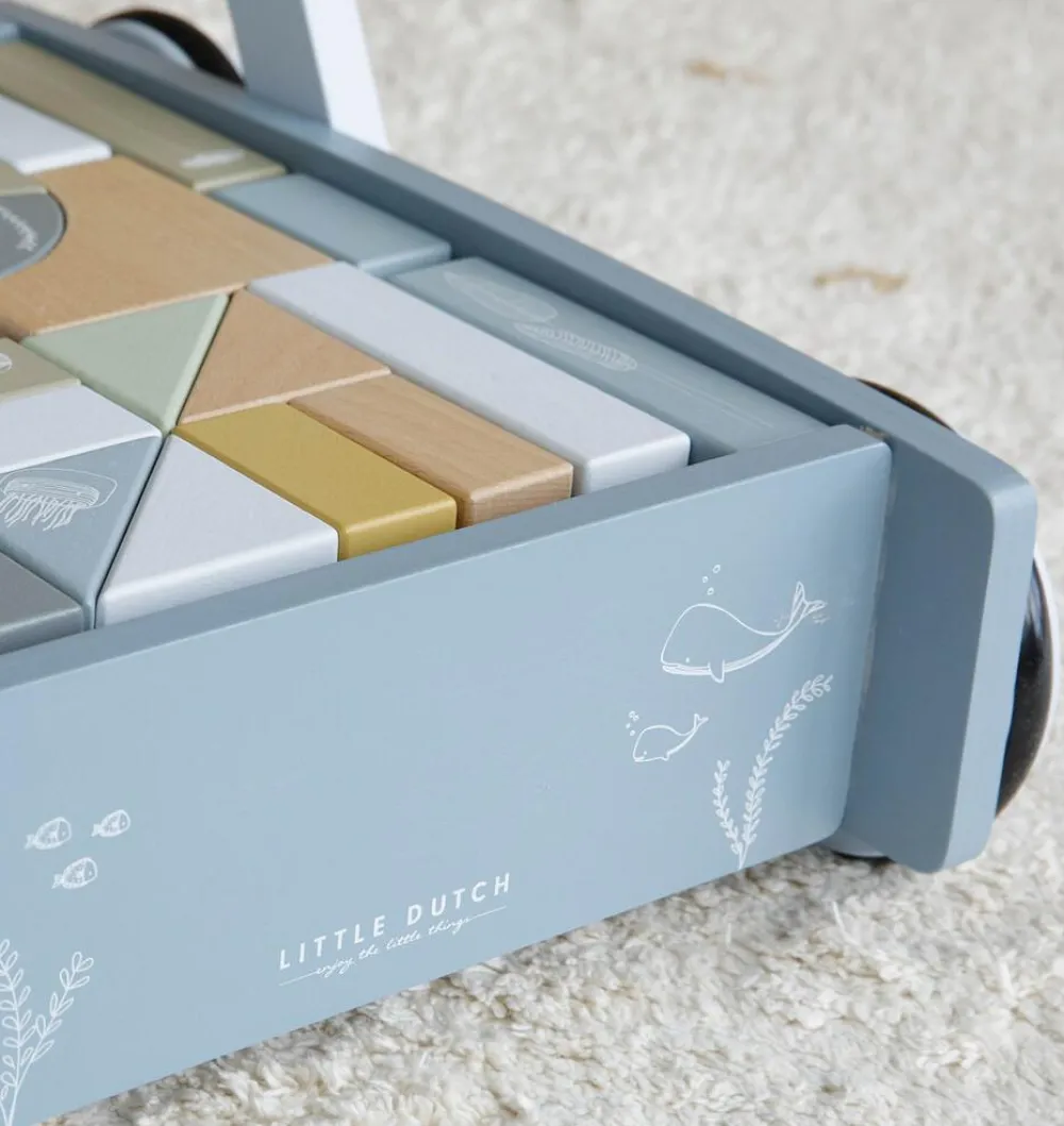 Hot Vogn med klodser - Blå