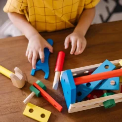 Best Melissa & Doug Værktøjskasse i træ med indhold