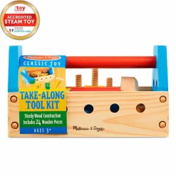 Best Melissa & Doug Værktøjskasse i træ med indhold