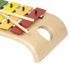 Xylofon med 8 metalklangstave (C dur)