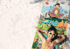 Clearance Yogaunderlag til børn - Inkl. 36 yogastillinger